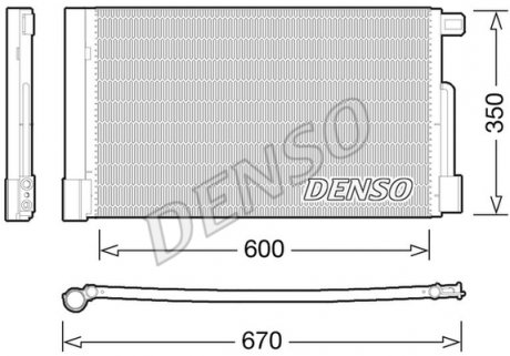Конденсер кондиціонера DENSO DCN01004 (фото 1)