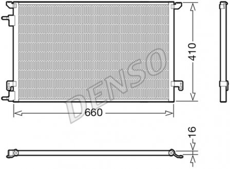 Радиатор кондиционера DENSO DCN20045 (фото 1)