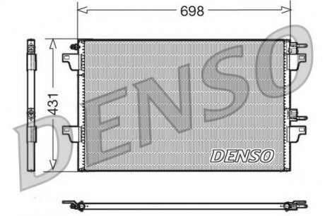 Конденсер кондиционера DENSO DCN23022 (фото 1)