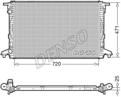 Радиатор AUDI A4 2015 - DENSO DRM02043