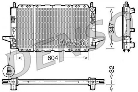 Радиатор DENSO DRM10086 (фото 1)