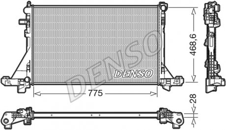 Радиатор master / movano / nv400 "10>> DENSO ="DRM23093" (фото 1)
