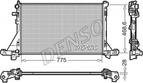 Радиатор Master / Movano / NV400 "10>> DENSO ="DRM23112" (фото 1)
