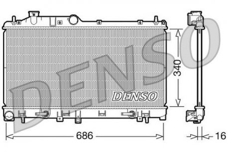 Радиатор DENSO DRM36009 (фото 1)