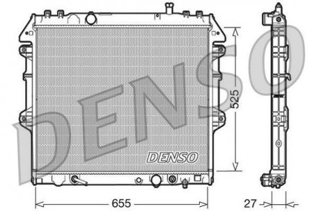 Радиатор охлаждения DENSO DRM50045