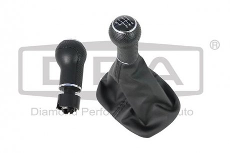 Ручка КПП із пильником чорний 6 ступ VW BORA (99-02),GOLF (98-06)/Seat Leon (00-0 DPA 77111640802