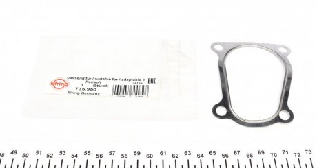Прокладка глушника Opel Movano / Renault Kangoo/Master 1.9 dTi 00- ELRING 735.950 (фото 1)