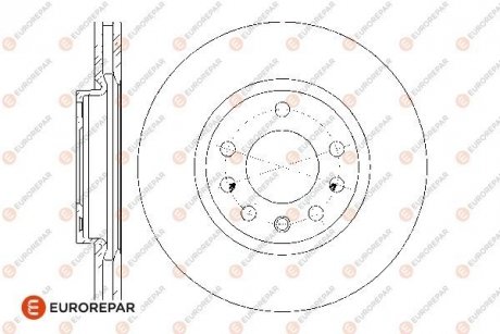 Диски гальмівні (к-т 2 шт) Eurorepar 1676009680