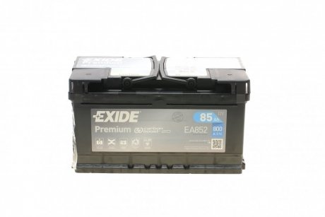 Аккумуляторная батарея 85Ah/800A (315x175x175/+R/B13) Premium EXIDE EA852 (фото 1)