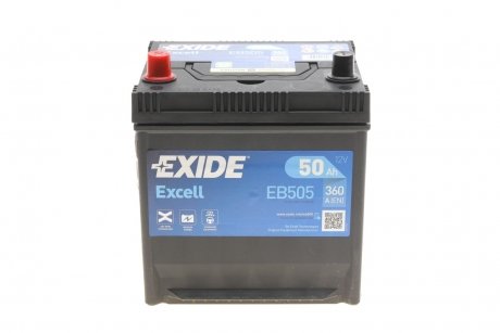 Стартерна батарея (акумулятор) EXIDE EB505 (фото 1)