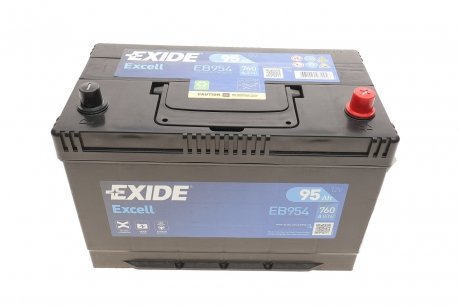 Аккумуляторная батарея 95Ah/830A (306x173x225/+R) S4 Азия EXIDE EB954