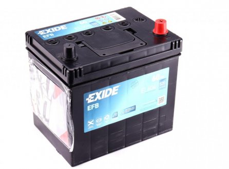 Аккумуляторная батарея 60Ah/520A (230x173x222/+R/B00) (Start-Stop EFB) Азия EXIDE EL604