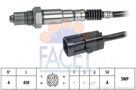 Датчик кислорода (лямбда-зонд) 2108 -2123 (0258006537) FACET 108357 (фото 1)