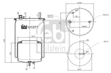 Пневмоподушка FEBI BILSTEIN 101277 (фото 1)