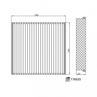 Салонний фільтр FEBI BILSTEIN 176020 (фото 1)