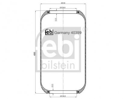 Пневмоподушка FEBI BILSTEIN 40399 (фото 1)