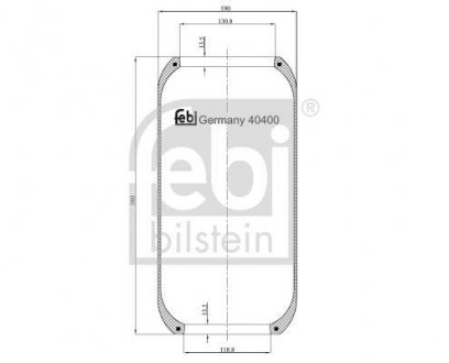 Пневмоподушка FEBI BILSTEIN 40400