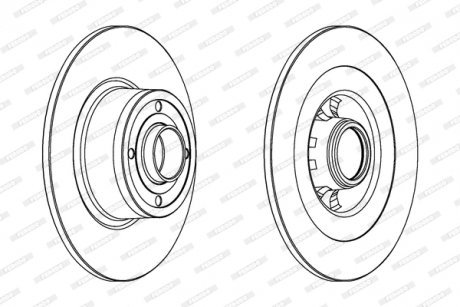 Гальмівний диск FERODO DDF1443C-1