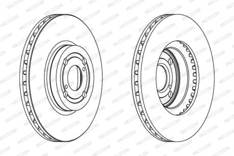 Гальмівний диск FERODO DDF1461C