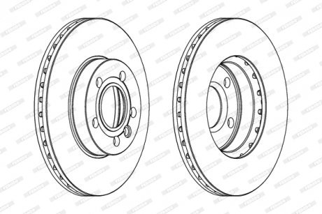 Тормозной диск FERODO DDF846C (фото 1)