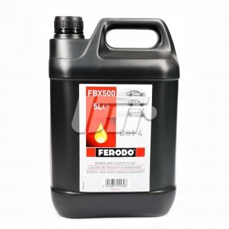 Тормозная жидкость Synthetic DOT4 5L 1ящ.=4шт. FERODO FBX500 (фото 1)