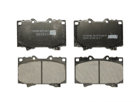 Комплект гальмівних колодок з 4 шт. дисків FERODO FDB1456 (фото 1)