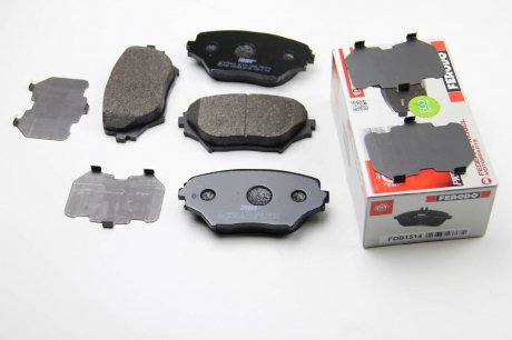 Комплект тормозных колодок из 4 шт. дисков FERODO FDB1514 (фото 1)