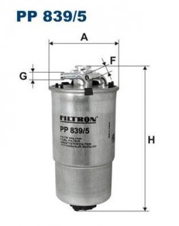 Фильтр топлива FILTRON PP 839/5 (фото 1)