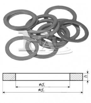 FISCHER Шайба медная 30,00 x 36,00 x 2,00мм Fischer Automotive One (FA1) 015.810.100 (фото 1)