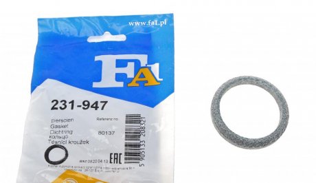 Уплотнительное кольцо (труба выхлопного газа) Fischer Automotive One (FA1) 231-947