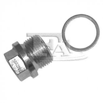 К-т пробка поддона (слив масла) M22X1,5 L=14mm OAS 022 DIN 910+шайба 846.760 Fischer Automotive One (FA1) 862.372.011 (фото 1)