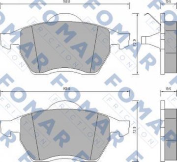 Колодки тормозные дисковые FOMAR FO 647981