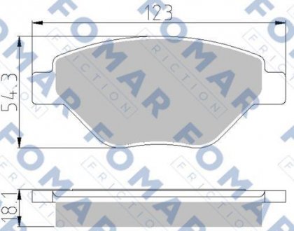 Колодки тормозные дисковые FOMAR FO 914381