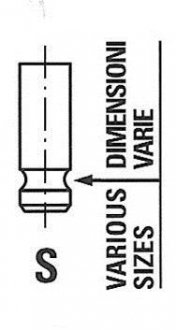 Клапан впускний ROVER 6117/SNT IN FRECCIA ="R6117SNT" (фото 1)