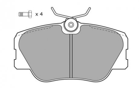 Колодки передні, E (W124) 85-95 FREMAX FBP-0495