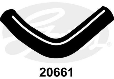 Вигнутий патрубок системи охолодження Gates 20661 (фото 1)