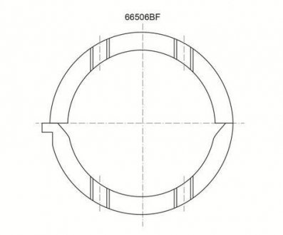 Упорні напівкілця (к-т) Glyco A208/2 STD