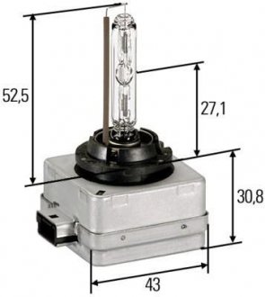 Лампа газорозрядна D1S, 35 W 85V, PK32d-2 HELLA 8GS 009 028-111 (фото 1)