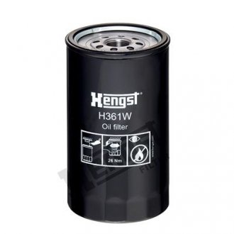 Фільтр масляний HENGST FILTER H361W (фото 1)