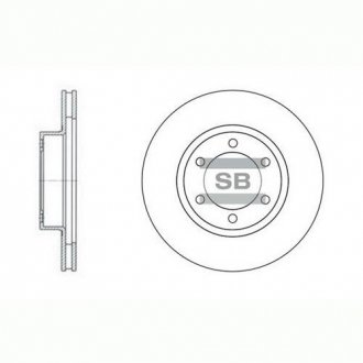 Гальмівний диск Hi-Q (SANGSIN) SD4004