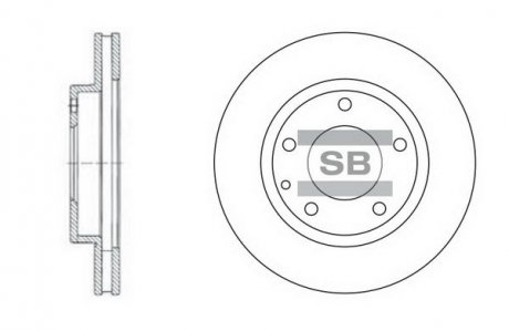 Шт. Тормозной диск Hi-Q (SANGSIN) SD4405