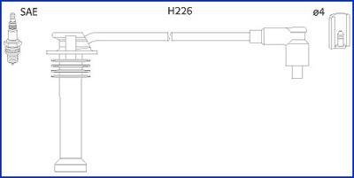 Комплект кабелей высоковольтных HITACHI 134672