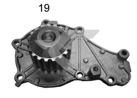 Водяний насос citroen c4, c5/ford focus/mazda 3/peugeot 206, 207, 307, 308, 407/volvo s40, v50 1.6hdi (03-) HUTCHINSON WP64 (фото 1)