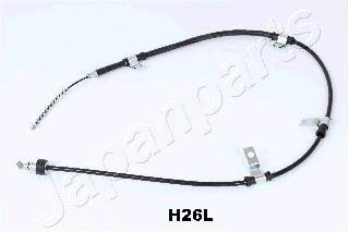 HYUNDAI Трос ручн.тормоза лев.Getz 02- (бараб.с ABS) JAPANPARTS BC-H26L