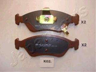 KIA Тормозные колодки передн.Clarus 96- JAPANPARTS PA-K02AF (фото 1)