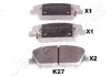 JAPANPARTS KIA Тормозн.колодки передн. Ceed,Cerato 13-, Carens 1,7CRDi 13-,Hyundai i30,Grandeur PA-K27AF