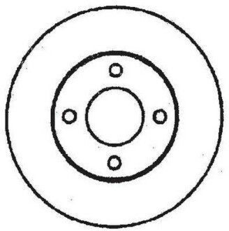 VW диск гальмівний задн. 10mm Audi 80/100 82-96 JURID 561312JC