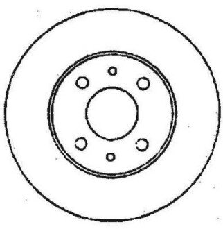 FIAT диск гальмівний передн.Doblo,Bravo, Marea,Alfa Romeo 155,Lancia 96-01 JURID 561387JC