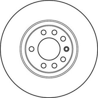 OPEL диск гальмівний передн.Astra G,H,Meriva,Zafira JURID 562240JC