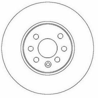 OPEL диск гальмівний передн.вентилір. Astra H,Combo,Meriva 03- JURID 562278JC